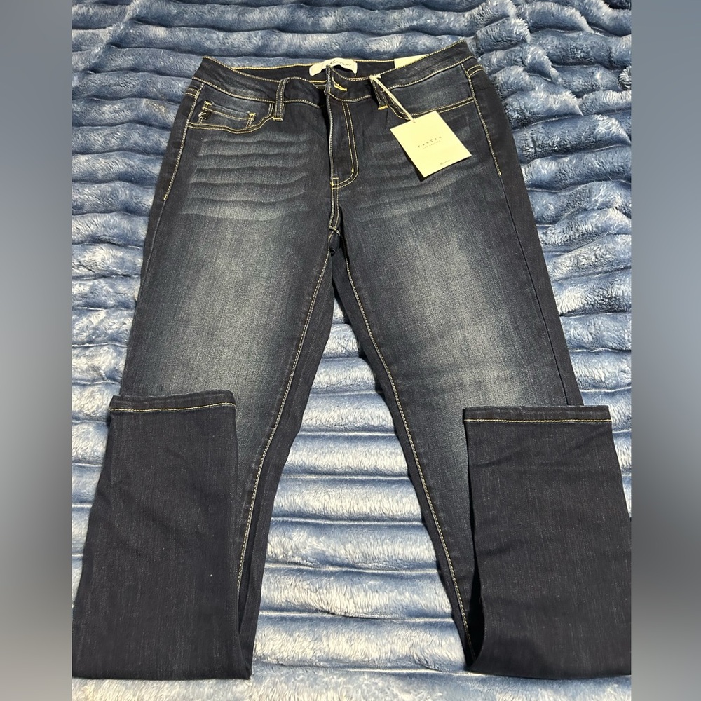 KanCan Women's Deep Indigo Skinny Jeans
